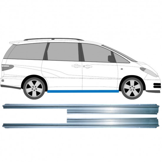 Sill repair panel for Toyota Previa 2000-2005 / Left+Right / Set 10190