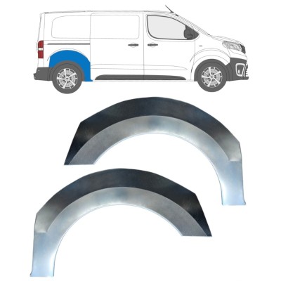 Rear wing repair panel for Citroen Jumpy 2016- / Left+Right 15586