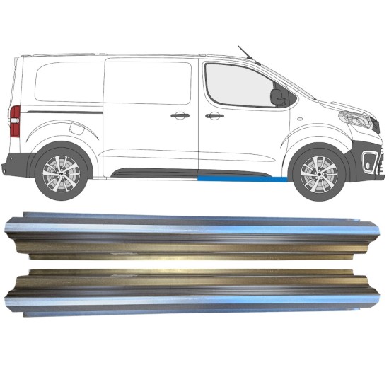 Front door sill repair panel for Fiat Scudo 2022- / Left = Right (symmetrical) / Set 15141