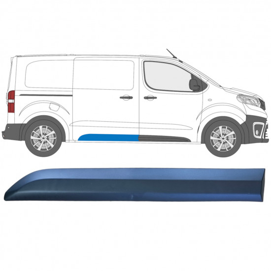 Rear side trim for Toyota Proace 2016- / Right 12820