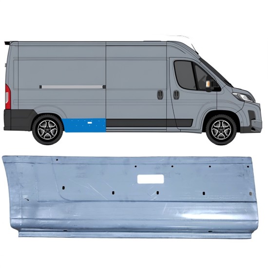 Rear wing repair panel