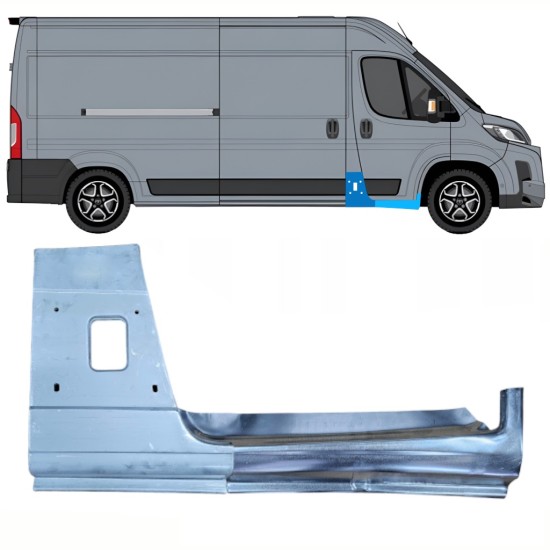 Pillar repair panel + Sill repair panel for Toyota Proace Max 2024- / Right 16732