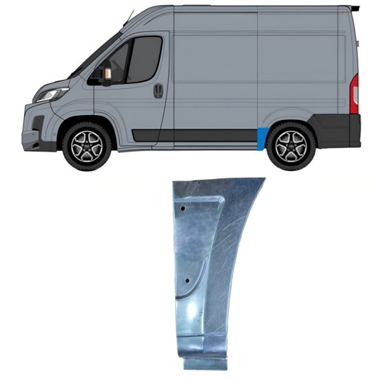 Rear wing repair panel