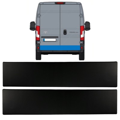 Rear door side trim for Toyota Proace Max 2024- / Left+Right 15933