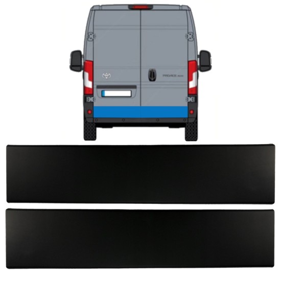 Rear door side trim for Toyota Proace Max 2024- / Left+Right 15933