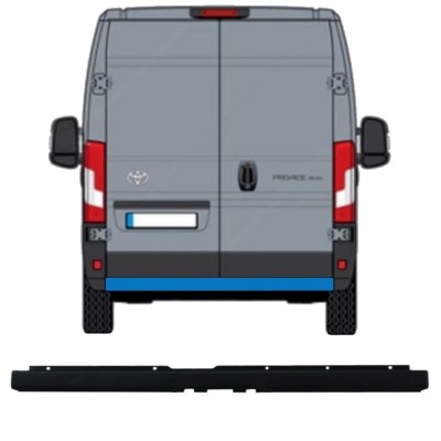 Rear bumper with tow hook opening for Toyota Proace Max 2024- 16168
