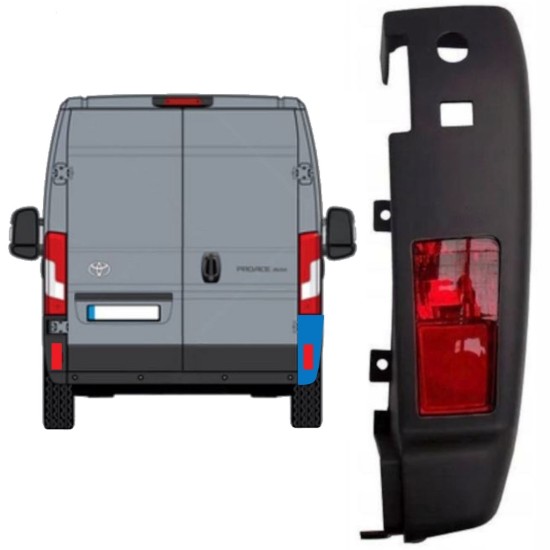 Rear bumper corner with lamp for Toyota Proace Max 2024- / Right 15937