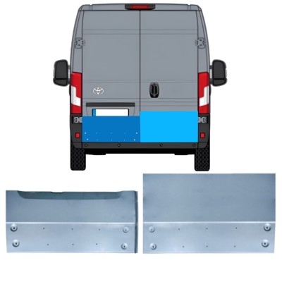 Rear door repair panel for Toyota Proace Max 2024- / Left+Right 16737