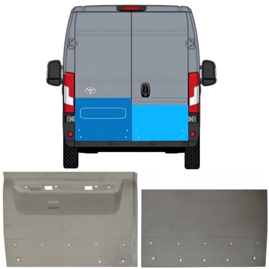 Rear door repair panel for Toyota Proace Max 2024- / Left+Right 16726
