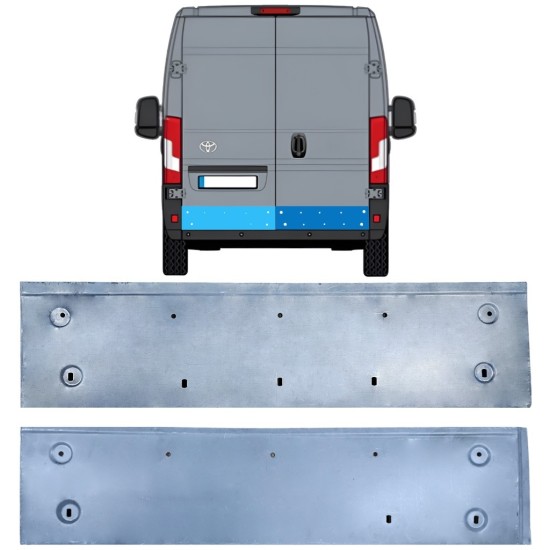 Rear door repair panel for Toyota Proace Max 2024- / Left+Right 16723