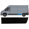 Rear wing side trim