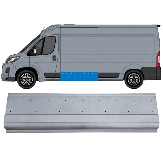 Side outer wall repair panel with holes for Toyota Proace Max 2024- / Left 16762