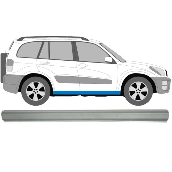 Sill repair panel for Toyota Rav4 2000-2005 / Left = Right (symmetrical) 15316