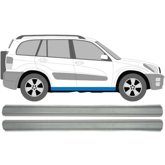 Sill repair panel for Toyota Rav4 2000-2005 / Left+Right / Set 15317