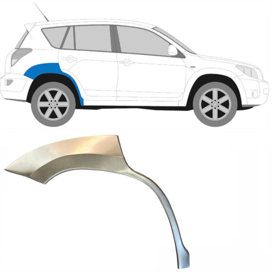 Rear wing repair panel for Toyota Rav4 2006-2013 / Right 14753