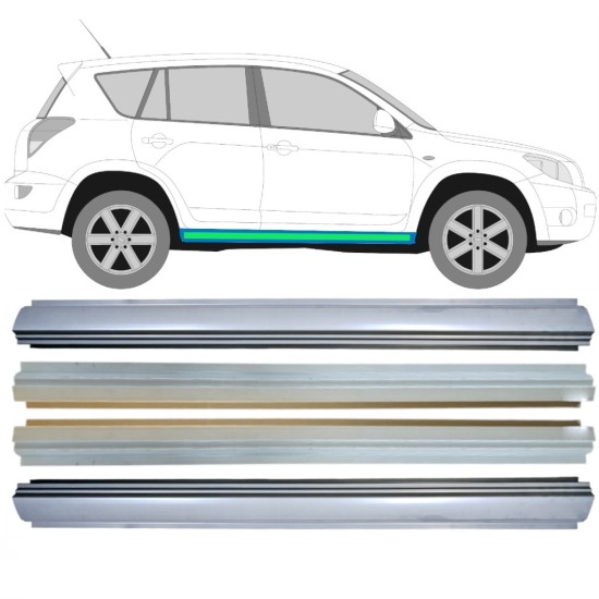 Inner and outer sill repair panel for Toyota Rav4 2006-2013 / Left+Right / Set 14910