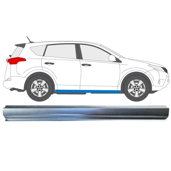 Sill repair panel for Toyota Rav4 2013-2018 / Right 16491