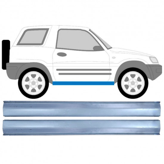 Sill repair panel for Toyota RAV4 1994-2000 / Left = Right (symmetrical) / Set 9360