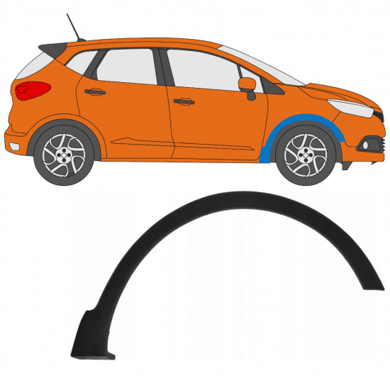 RENAULT CAPTUR 2013-2020 FRONT WHEEL ARCH COVER / RIGHT