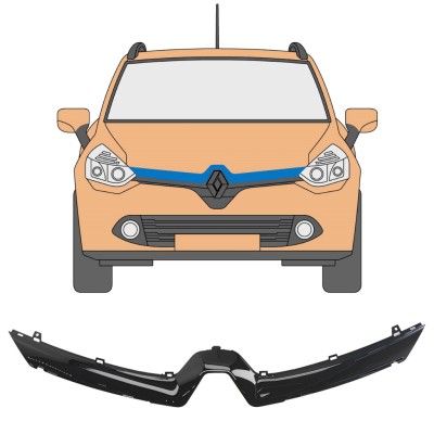Grille trim for Renault Clio IV 2012-2016 16231