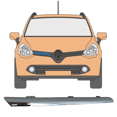 Grille trim for Renault Clio IV 2012-2016 / Right 16232
