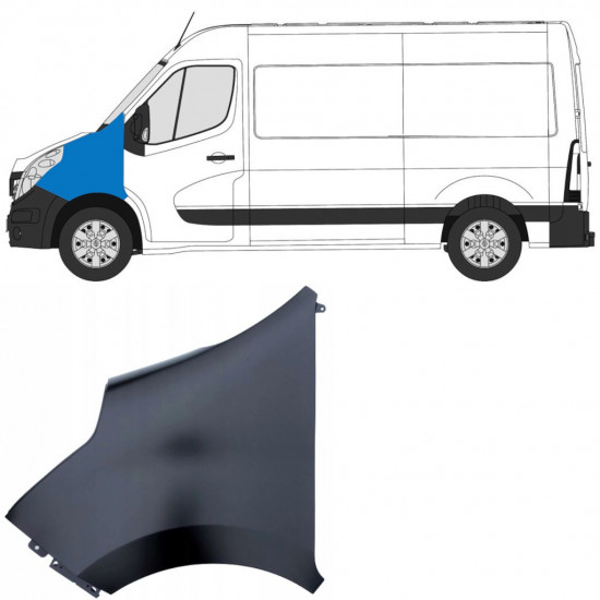 RENAULT MASTER 2010-2019 FRONT WING / LEFT
