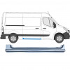 Sliding door sill repair panel