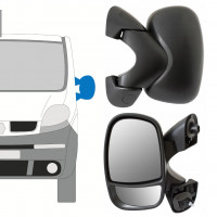 Manual adjusted wing mirror for Renault Trafic 2001-2014 / Left 8224