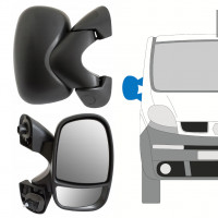 Manual adjusted wing mirror for Renault Trafic 2001-2014 / Right 8223