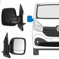 Manual adjusted wing mirror for Renault Trafic 2014- / Right 8227