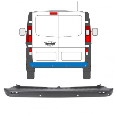 RENAULT TRAFIC 2014- REAR BUMPER CENTRAL PDC
