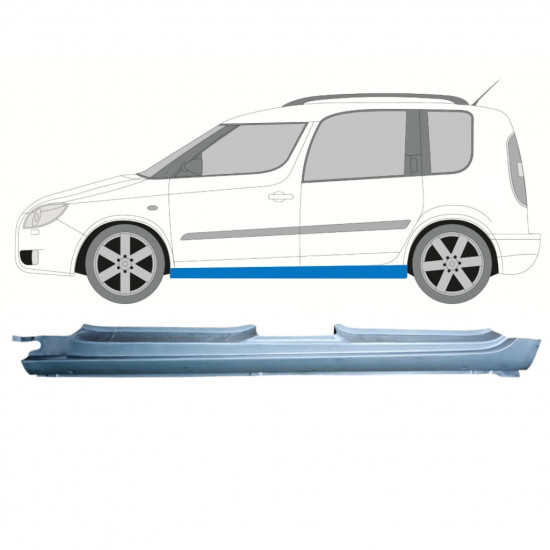 Full sill repair panel for Skoda Roomster Praktik 2006-2015 / Left 12890