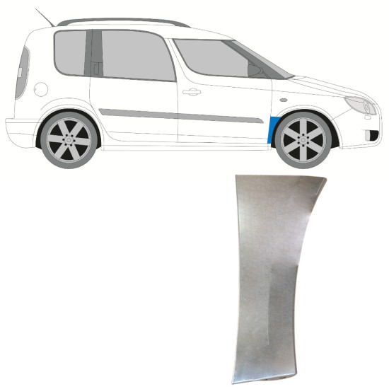 Front wing repair panel for Skoda Roomster Praktik 2006-2015 / Right 14693