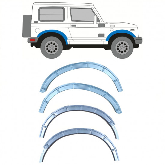 SUZUKI SAMURAI 1981- FENDER WHEEL ARCH MOUNT / SET