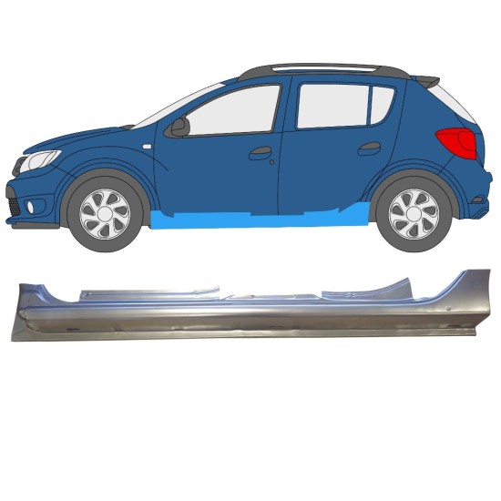 Full sill repair panel for Dacia Sandero 2012-2020 / Left 14844