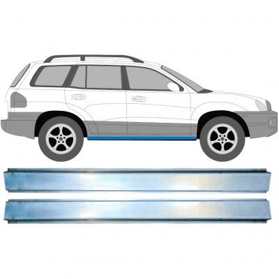 Inner sill repair panel for Hyundai Santa Fe 2001-2006 / Set 11587