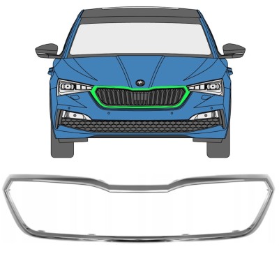Radiator grille frame for Skoda Scala 2019- 16227