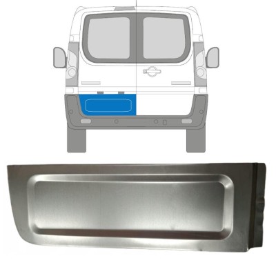 Outer rear door repair panel for Citroen Jumpy 2007-2016 / Left 15224