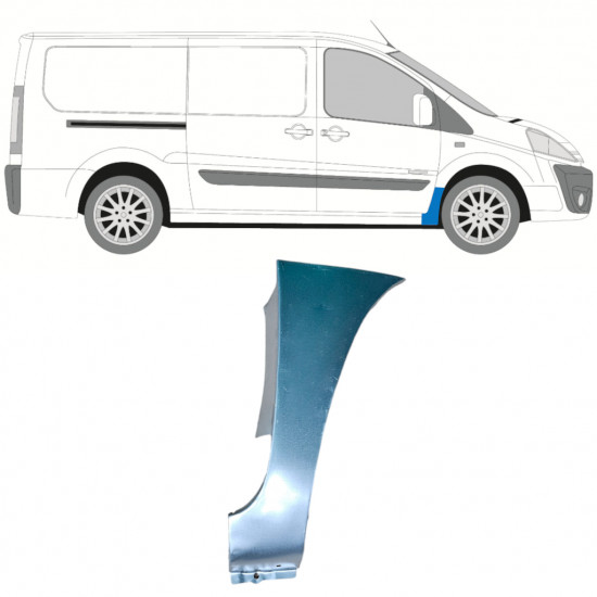 Front wing repair panel