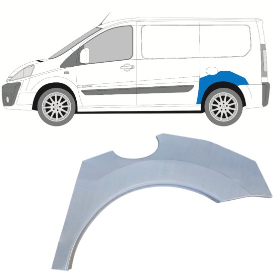 Rear wing repair panel for Peugeot Expert 2007-2016 / Left 15246