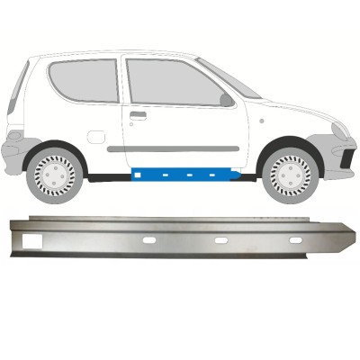 Inner sill repair panel for Fiat Seicento 1998-2010 / Right 14714