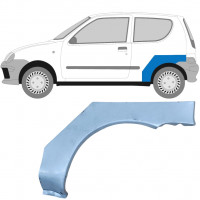 Rear wing repair panel for Fiat Seicento 1998-2010 / Left 6513