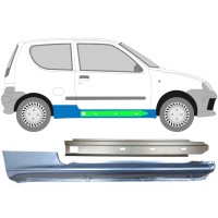 Sill and inner sill repair panel for Fiat Seicento 1998-2010 / Right / Set 14720