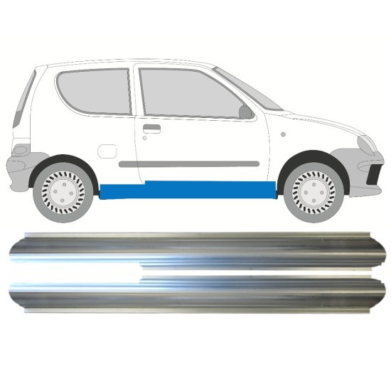 Sill repair panel for Fiat Seicento 1998-2010 / Left+Right / Set 14719
