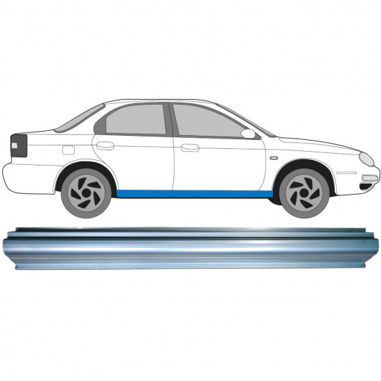 Sill repair panel for Kia Sephia 1997-2004 / Left = Right (symmetrical) 5988