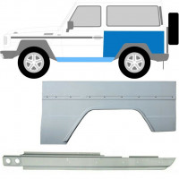 Sill and rear wing repair panel for Mercedes G-Class 1979- / Left / Set 10004