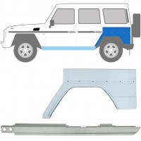 Sill and rear wing repair panel for Mercedes G-Class 1992- / Left / Set 10010