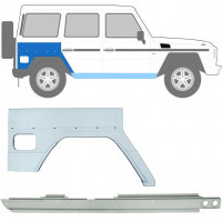 Sill and rear wing repair panel for Mercedes G-Class 1992- / Right / Set 10009