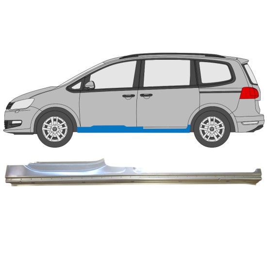 Full sill repair panel for Volkswagen Sharan 2010-2022 / Left 14595