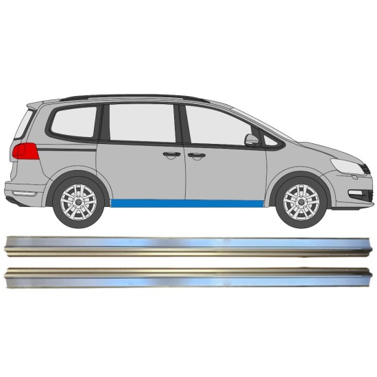 Lower sill repair panel for Volkswagen Sharan 2010-2022 / Left+Right / Set 14606